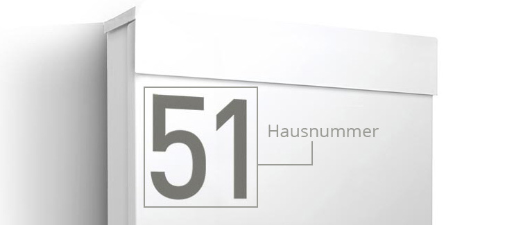 Briefkasten Letterman M mit optionaler Namensgravur | designbowl Briefkasten Letterman M mit optionaler Namensgravur | designbowl